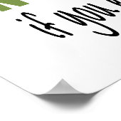 Milieuactiviste = Vegan, vegetariër Poster (Hoek)