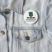 Milieuactiviste = Vegan, vegetariër Ronde Button 5,7 Cm (In situ)