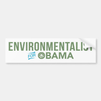 Milieuactiviste voor Barack Obama Bumpersticker