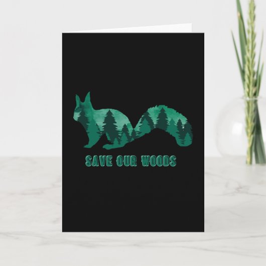 Milieubescherming Eekhoorn Klimaatverandering Kaart (Voorkant)