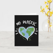 Milieubescherming_ Geen Plastic - Earth Day Kaart (Gele Bloem)