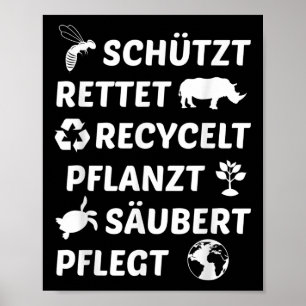 Milieubescherming Gerecyclede Klimaatbescherming Poster