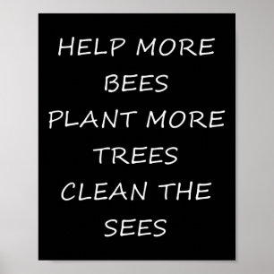 Milieubescherming - Help het milieu Lo Poster