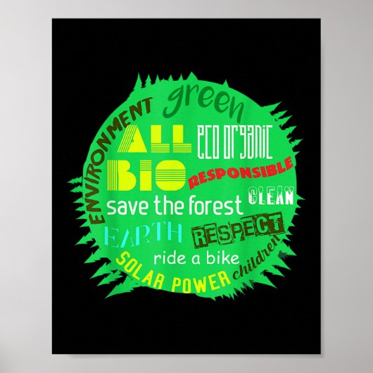 Milieubescherming in de wereld Forest L Poster (Voorkant)