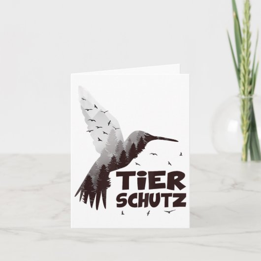 Milieubescherming Klimaatbescherming Dier Kaart (Voorkant)