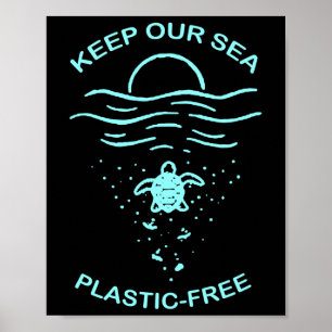 Milieubescherming Plastic Free Swea Poster