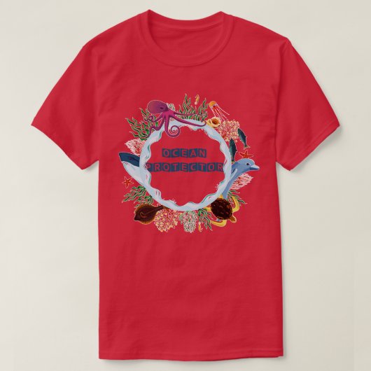 Milieubescherming Red de planeet 2 T-shirt (Design voorkant)