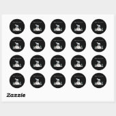 Milieubescherming Red het Shirt Ronde Sticker (Vel)