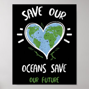 Milieubescherming_ Red onze oceanen... Poster