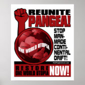 Milieubescherming - Reunite Pangea!: Protest Poste Poster (Voorkant)