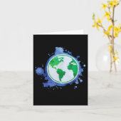 Milieubescherming Save Earth Planet Recycling Kaart (Gele Bloem)