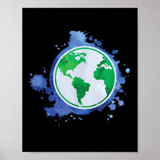 Milieubescherming Save Earth Planet Recycling Poster (Voorkant)