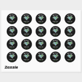 Milieubescherming_ Save Rescue Cycle P... Ronde Sticker (Vel)