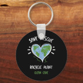 Milieubescherming_ Save Rescue Cycle P... Sleutelhanger (Voorkant)