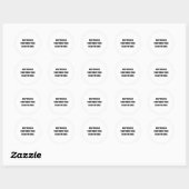 Milieubescherming - Save the Bees, Plant Mo Ronde Sticker (Vel)