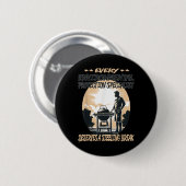 Milieubescherming Specialist Funny BBQ Chef Ronde Button 5,7 Cm (Voorkant /achterkant)