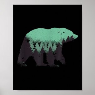 Milieubescherming van het Beer van hout Poster