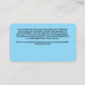 Milieubewust 2025! aanbevelingskaartje (Achterkant)