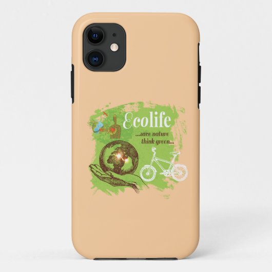 Milieubewust ontwerp voor Natuur liefhebbers Case-Mate iPhone Case (Achterkant)