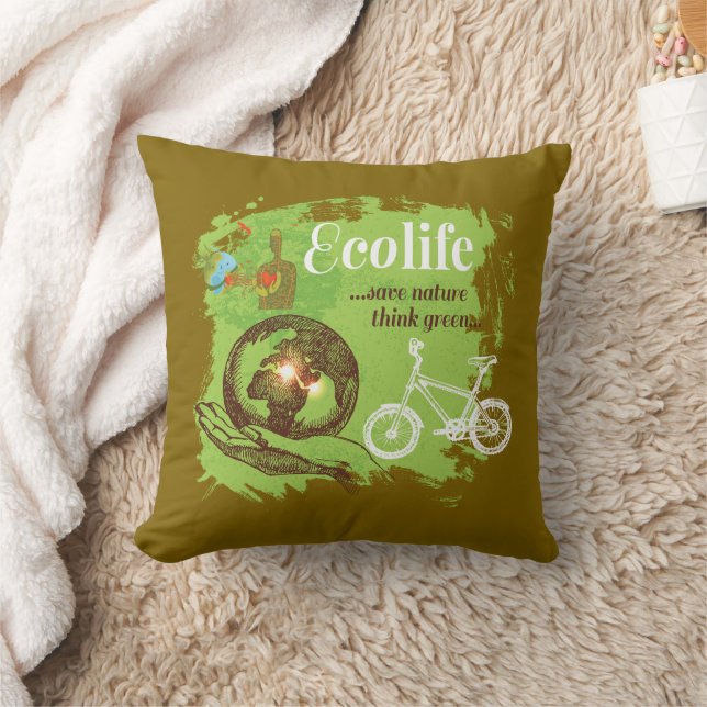 Milieubewust ontwerp voor Natuur liefhebbers Kussen (Deken)