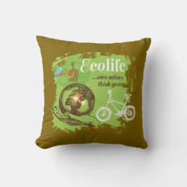 Milieubewust ontwerp voor Natuur liefhebbers Kussen