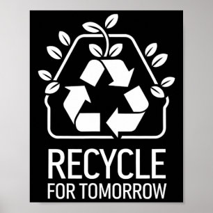Milieubewuste Natuurliefhebber Aarddag Recycle Poster
