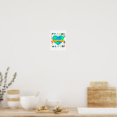 Milieubewustzijn Aarddag Elke Dag Hart E Poster (Keuken)