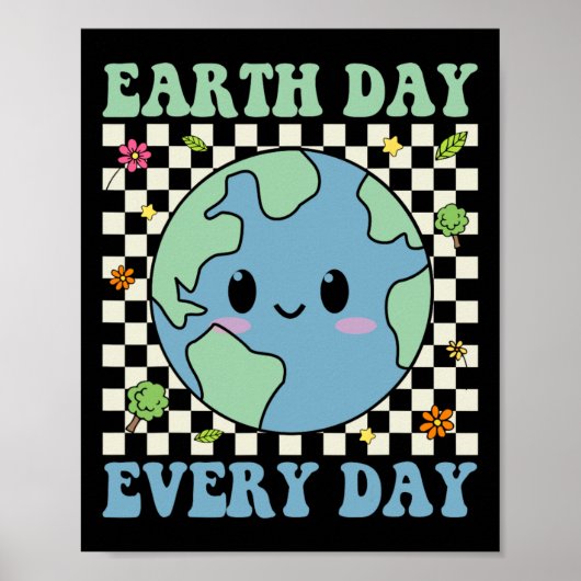Milieubewustzijn Aarde dag op aarde Poster (Voorkant)