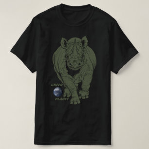 Milieubewustzijn Groene Planeet T-shirt