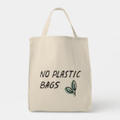 Milieubewustzijn grote shopping Canvas tas (Achterkant)