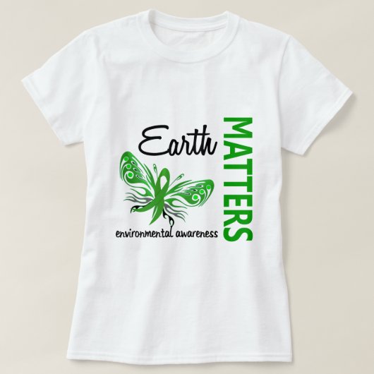 Milieubewustzijn rond de aarde is belangrijk voor  t-shirt (Design voorkant)