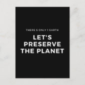 Milieubewustzijn stopt klimaatverandering briefkaart (Voorkant)