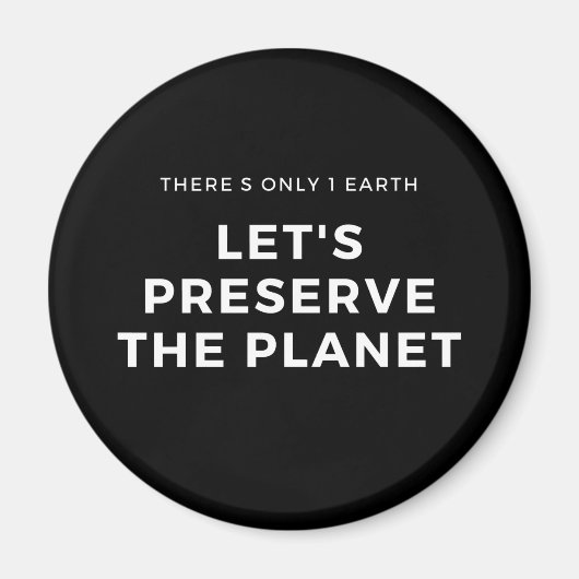 Milieubewustzijn stopt klimaatverandering magneet (Voorkant)