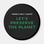 Milieubewustzijn stopt klimaatverandering magneet (Voorkant)