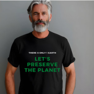 Milieubewustzijn stopt klimaatverandering t-shirt