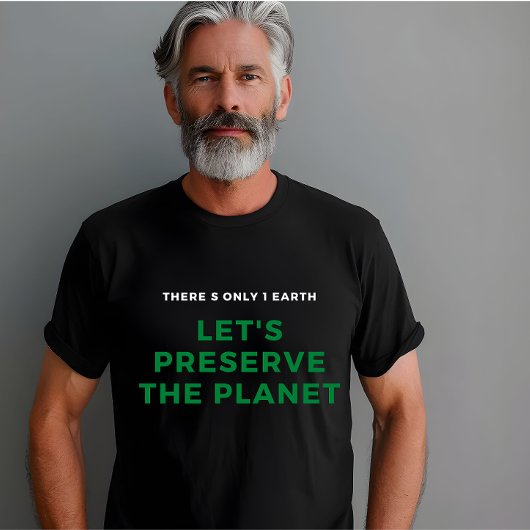 Milieubewustzijn stopt klimaatverandering t-shirt
