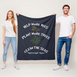 Milieucampagne voor bijenbijenhouders redden fleece deken