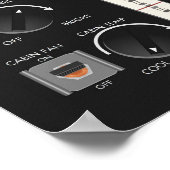 Milieucontrole en lichtpaneel voor ruimteshuttle poster (Hoek)