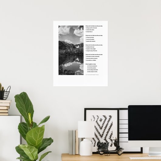 Milieudag inspirerend poster (Thuiskantoor)