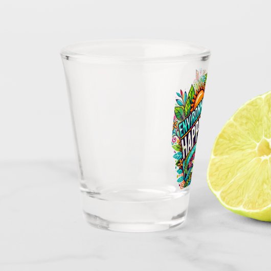 milieugeluksglas shot glas (Links)