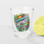 milieugeluksglas shot glas (Voorkant)