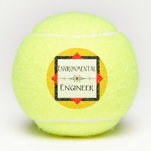 Milieuingenieur decoratieve lijn tennisballen (Voorkant)