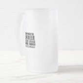 Milieuingenieur omdat wondermiddel in een badass matglas bierpul (Voorkant links)