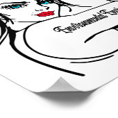 Milieuingenieur Rosie de Riveter omhoog Poster (Hoek)