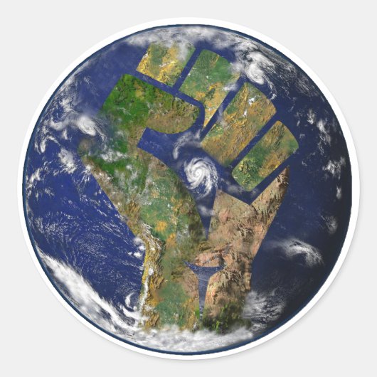 Milieukracht Ronde Sticker (Voorkant)