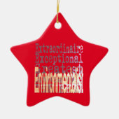 Milieukundige extraordinaire keramisch ornament (Voorkant)