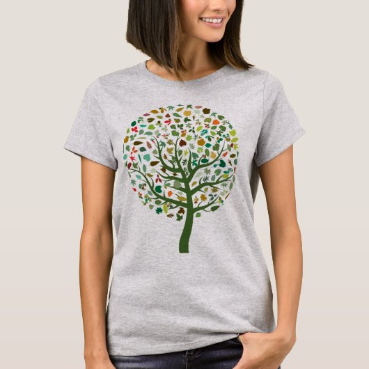 Milieuplaneet van de groenboom t-shirt (Voorkant)