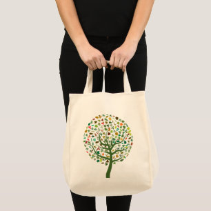 Milieuplaneet van de groenboom tote bag