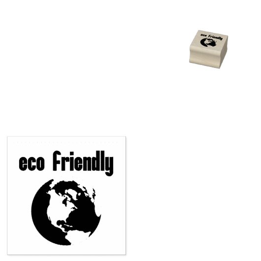 Milieuvriendelijk: beperk uw milieu-impact rubberstempel (Gestempeld)