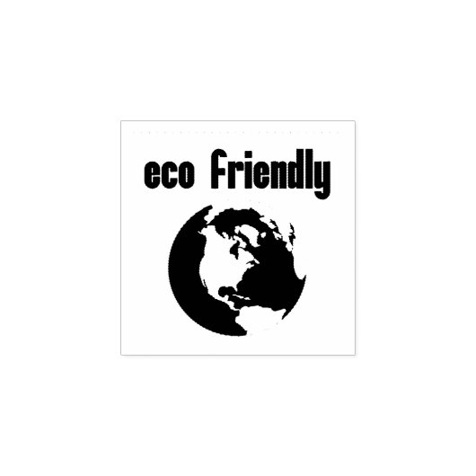 Milieuvriendelijk: beperk uw milieu-impact rubberstempel (Afrduk)